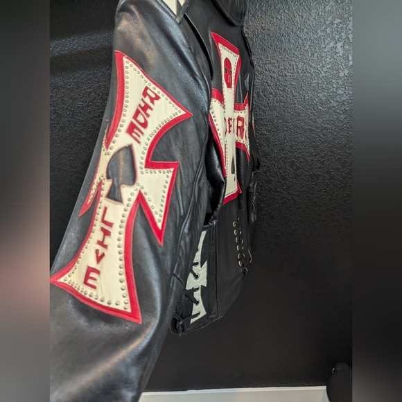 Custom Tribe America Leather Jacket - Picture 4 of 16